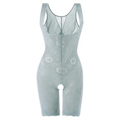 美容院加强版拉链开档连体束身衣收腹束腰提臀美体产后塑身内衣女