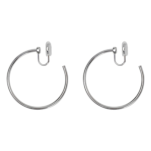 显瘦极简大耳圈素圈高级感耳饰无耳洞女蚊香盘耳夹高级感个性耳环