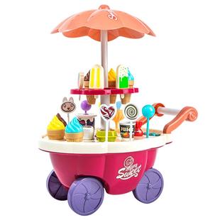 糖果冰激凌车玩具套装儿童过家家5网红3到6岁益智4小女孩生日礼物