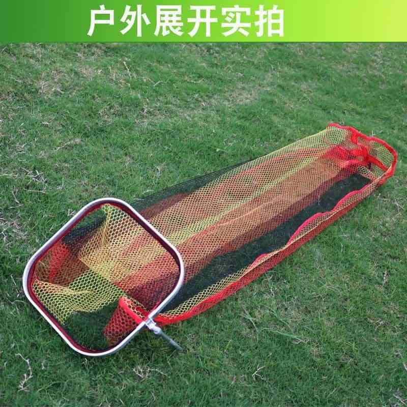 鱼护网野钓专用口户干袋方渔坑鱼溪流小网兜速护小型黑方形垂钓鱼