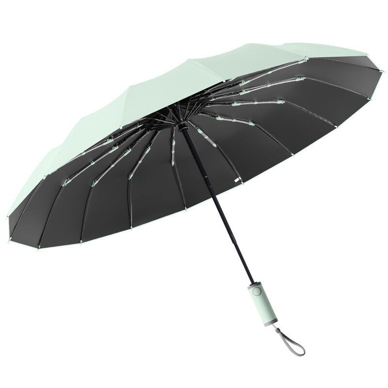 16骨3龙骨加固全自动折叠晴雨伞