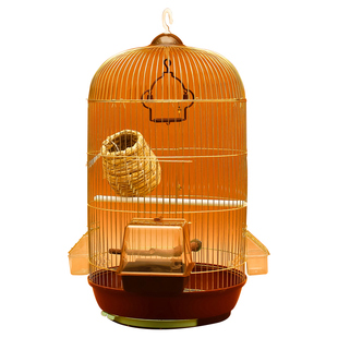 欧式豪华大号鹩八哥鹦鹉笼玄凤牡丹虎皮文鸟鸟笼子繁殖笼金属装饰