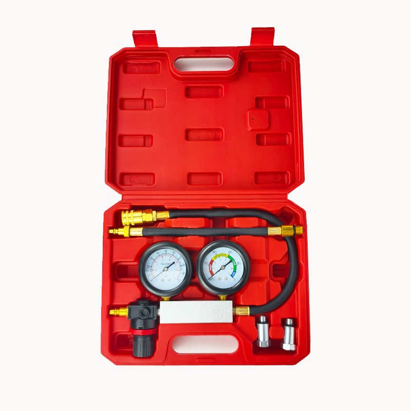 现货TU-21汽缸测漏仪  双表式气缸测漏仪表组 检测压力表汽修工具