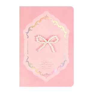大角色粉色贺卡小仙女送闺蜜生日祝福卡蝴蝶结婚礼送礼婚庆卡带信封粉嫩珍珠蝴蝶结节日邀请函少女心表白卡片