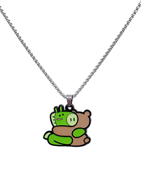 HiYOUNG合金双面图案情侣项链