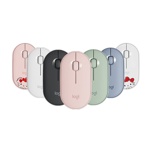 罗技时尚系列pebble无线蓝牙鼠标鹅卵石滑鼠办公轻音笔记本电脑