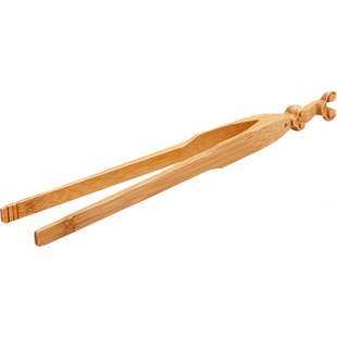 竹乡万坊竹茶夹 防滑茶道零配件孟宗竹夹 竹制镊子杯夹子功夫茶具