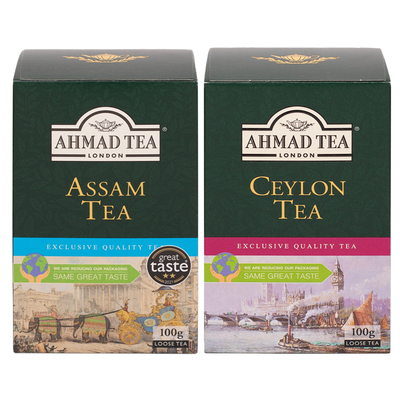 AHMADTEA亚曼伯爵锡兰阿萨姆散茶叶烘焙奶茶专用红茶商用冲饮餐饮