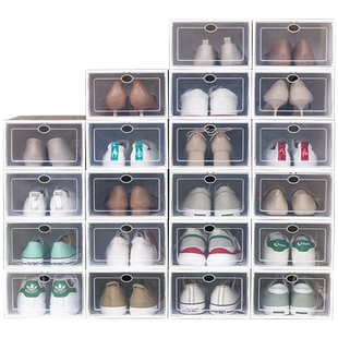 鞋盒收纳盒透明鞋子收纳神器省空间鞋柜折叠鞋收纳存放鞋架抽屉式