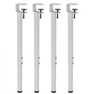 免打孔升降桌腿金属可调节支架夹具式电脑桌书桌脚伸缩腿台式桌脚