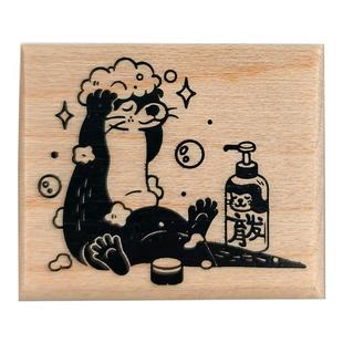 旗牌Shachihata2025新品枫木手帐印章木质印章实木印章