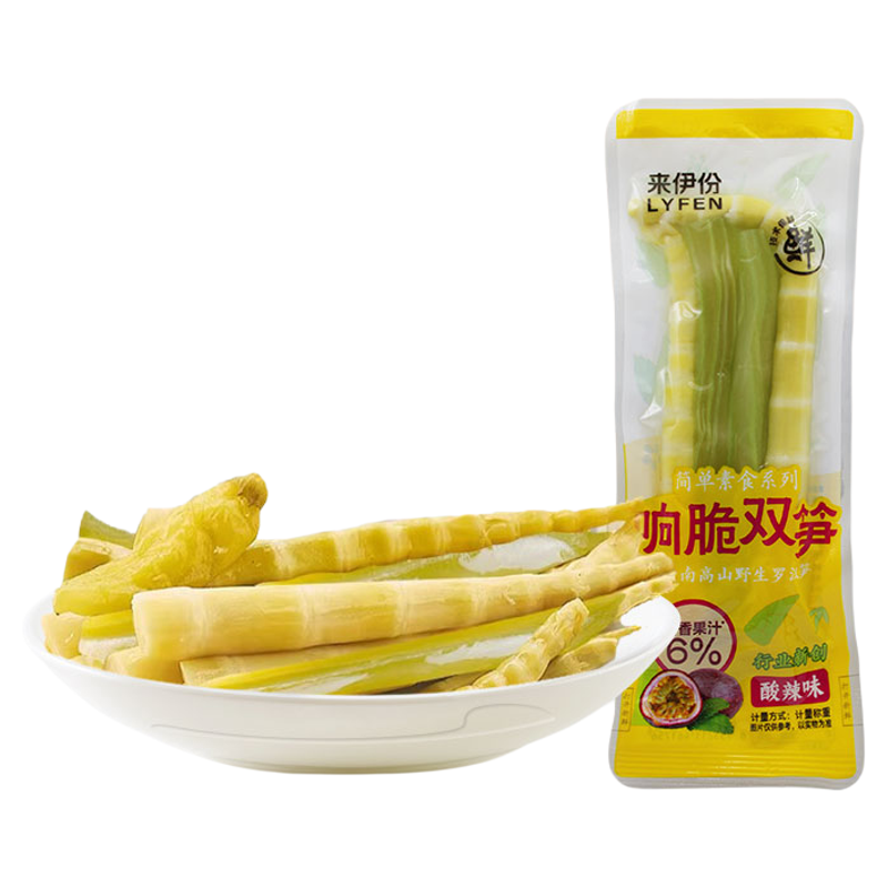 来伊份响脆双笋500g酸辣味