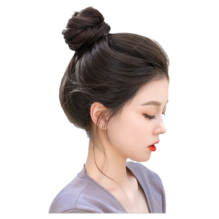 【小红书同款】丸子头假发柚子皮高颅顶马尾神器头顶垫发蓬松发圈