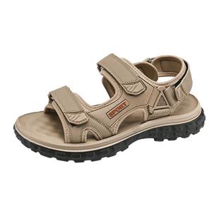 凉鞋男款2025新款夏季青少年运动罗马软底轻便外穿溯溪涉水沙滩鞋