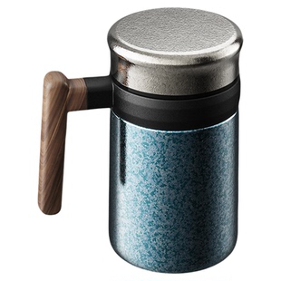 乐壶匠纯钛保温杯带茶隔防漏360°滴水不漏办公杯礼盒装持久保温