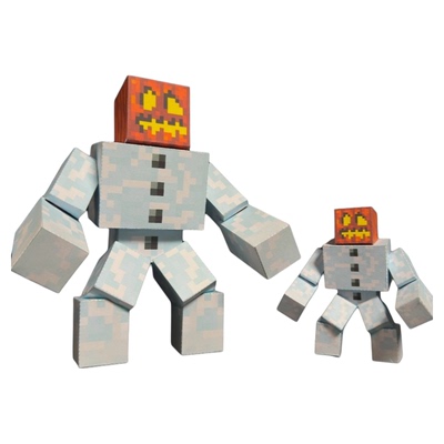 我的世界突变雪傀儡纸模型