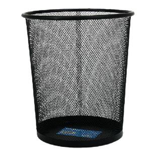 可得优垃圾篓办公室垃圾桶铁网压圈废纸篓精美金属时尚办公家用大号金属网