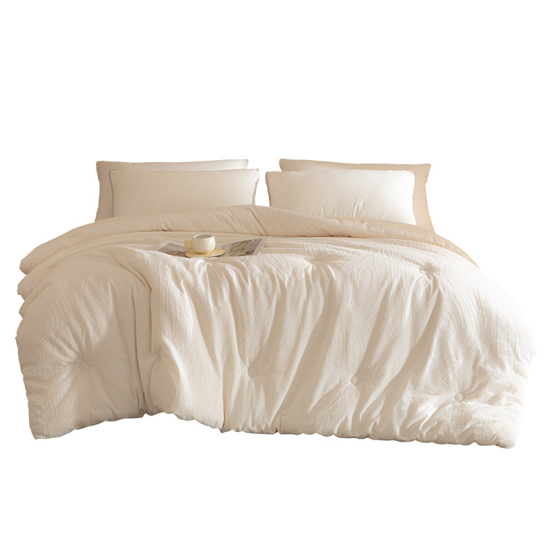 7A抗菌全棉99大豆纤维被子被芯水洗棉纯棉提花春秋被四季通用棉被