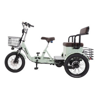 双驱动差速老年电助力三轮车家用18英寸接送孩子电动脚踏骑行车