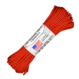 美国Atwood Rope550军规尼龙伞绳登山安全绳户外救生绳求生绳单色