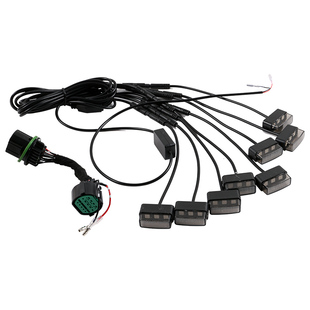 坦克300铁骑02小黄灯LED中网一拖八装饰灯爆闪led氛围灯改装专用