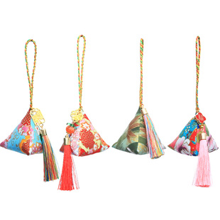 端午节香包香囊艾叶流苏随身驱蚊香袋商场物业活动礼物粽子挂件