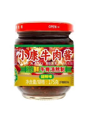 小康甜辣牛肉酱开盖即食火锅伴侣