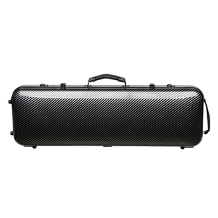 小提琴琴盒 黑色白条纹长方形小提琴盒子 轻便易携带 4/4尺寸