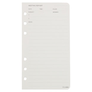 台湾珠友手账B6活页替芯6孔32K六孔32开活页纸 待办事项 客户拜访会议记录本 通讯录 收支理财记账表活页内芯