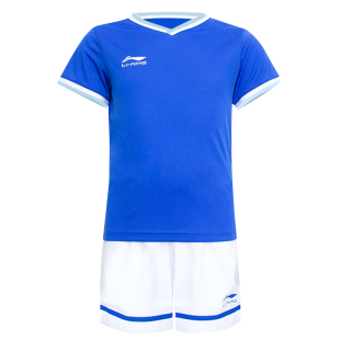 李宁儿童足球服套装小学生团队定制训练服青少年竞技比赛球衣短袖