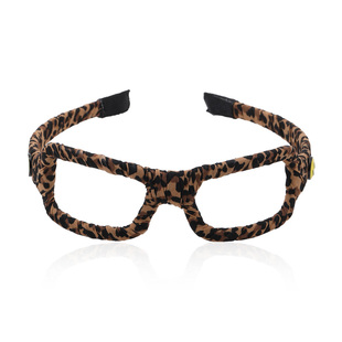 豹纹眼镜发箍女士2026新款今年流行的高级感洋气时尚高颅顶头箍