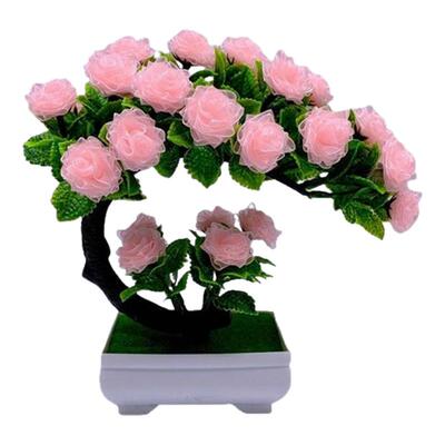 2.5厘米彩色雪纱带玫瑰盆景手捧花摆件手工DIY制作材料