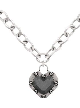 BABAMA灰钻水泥封心项链高级感潮