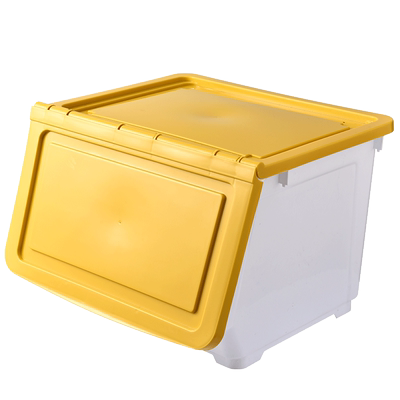 茜菁！特大号前开式收纳储物箱两个