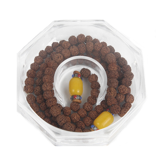 文玩亚克力手串佛珠盒子圆形密封透明展示手镯礼品首饰包装收纳盒