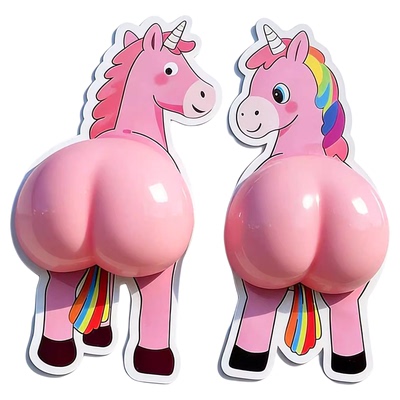 【屁股duang】彩虹小马防撞贴