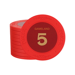 游戏大陆Magic德州扑克黏土筹码 43mm专业粘土麻将棋牌室德扑专用