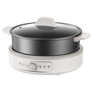 小熊电火锅家用分体式电锅电热煮锅火锅多功能一体式料理机