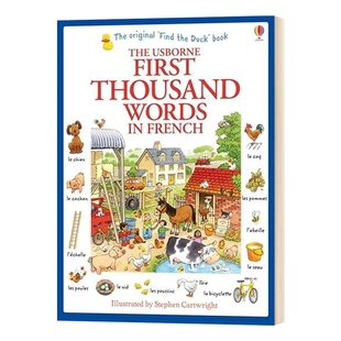华研原版 基础法语1000词 英文原版 First thousand words in French 尤斯伯恩 Usborne 儿童英语启蒙早教单词书 英文版进口书籍
