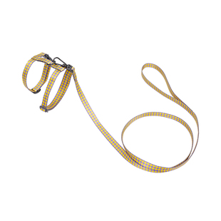 zeze宠物牵引绳子脱迷彩日系H型背带遛猫防挣小型犬工字外出用品