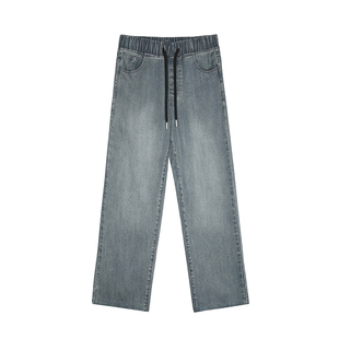 GWIT 凉感Lyocell轻薄垂感透气夏季美式休闲浅色冰丝薄款牛仔裤男