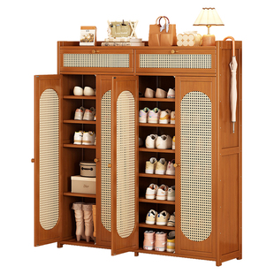 鞋柜家用门口入户收纳柜一体靠墙2025新款门外走廊大容量多层鞋架