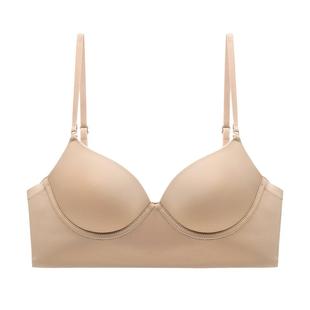 MIMI FANTASY无痕露背文胸挂脖隐形性感套装U型美背交叉内衣女