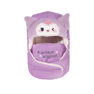 可爱儿童帽子围巾一体秋冬季男女童头盔内胆帽小孩滑雪套头护脸帽