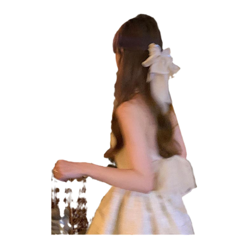 仙女大蝴蝶结发夹女后脑勺顶夹发卡高级感一字夹珍珠春夏头饰气质