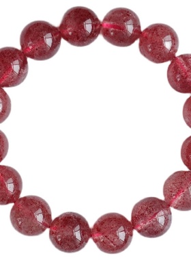 珠宝蔷薇草莓晶冰种鸽血红手链