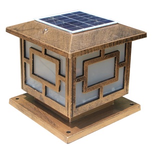 太阳能灯围墙灯柱头灯防水门柱灯庭院灯别墅围墙灯户外大门柱子灯