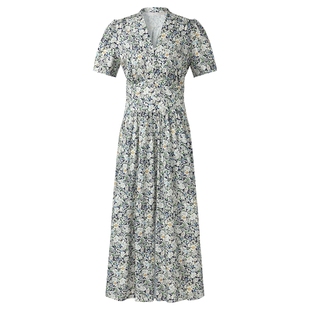 首降3折|歌莉娅连衣裙女夏季大方得体穿搭绝美碎花长裙