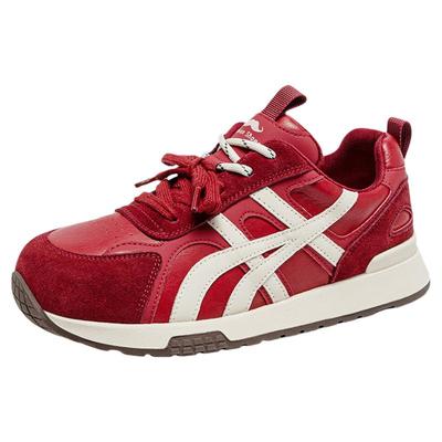 厚底户外德训鞋女加绒2025秋冬季新款丑萌拼色老爹大码女鞋41-43