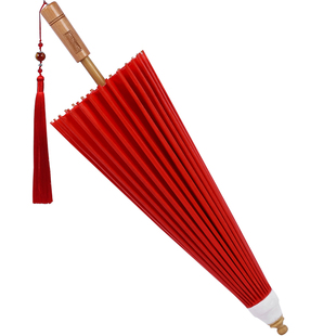 毕六福油纸伞防雨防晒纯手工古风实用桐油伞晴雨两用纯色汉服雨伞